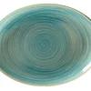 Plat ovale Saphire porcelaine vitrifiée 26 cm stone Spot - RAK Sale