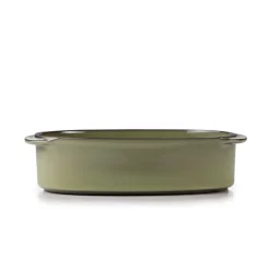 Plat ovale vert porcelaine culinaire 16 cm  Caractère - REVOL Discount
