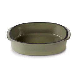 Plat ovale vert porcelaine culinaire 16 cm  Caractère - REVOL Discount