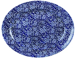 CHURCHILL Plat ovale Victorian Calico Bleu Willow porcelaine vitrifiée 36,5 cm Vintage Prints Victorian Willow Online