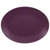 Plat ovale violet porcelaine vitrifiée 36x27 cm Neo Fusion - RAK Sale