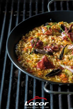 Plat à paëlla rond acier Ø 26 cm - LACOR Discount