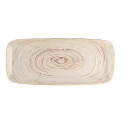 Plat rectangulaire beige grès émaillé 28 cm Aurora - ACCOLADE Best
