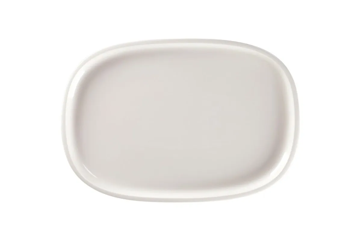 RAK Plat rectangulaire blanc porcelaine vitrifiée 33,2 cm stone Ease Clearance