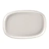 RAK Plat rectangulaire blanc porcelaine vitrifiée 30,2 cm stone Ease Hot