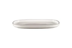 RAK Plat rectangulaire blanc porcelaine vitrifiée 30,2 cm stone Ease Hot