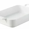 PRO.MUNDI Plat rectangulaire blanc porcelaine 20x14 cm Bistronome New