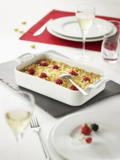 Plat rectangulaire blanc porcelaine culinaire 16x11 cm Belle Cuisine - REVOL Online