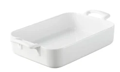 Plat rectangulaire blanc porcelaine culinaire 30x21,5 cm Belle Cuisine - REVOL Hot