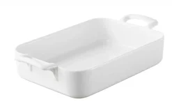 Plat rectangulaire blanc porcelaine culinaire 34x25 cm Belle Cuisine - REVOL