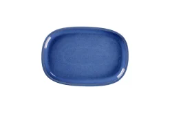 Plat rectangulaire bleu porcelaine vitrifiée 26,1 cm stone Ease - RAK Hot