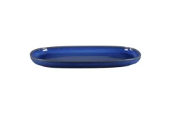 Plat rectangulaire bleu porcelaine vitrifiée 30,2 cm stone Ease - RAK Clearance