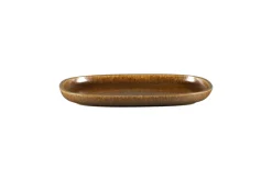 Plat rectangulaire bronze porcelaine vitrifiée 26,1 cm stone Ease - RAK Best