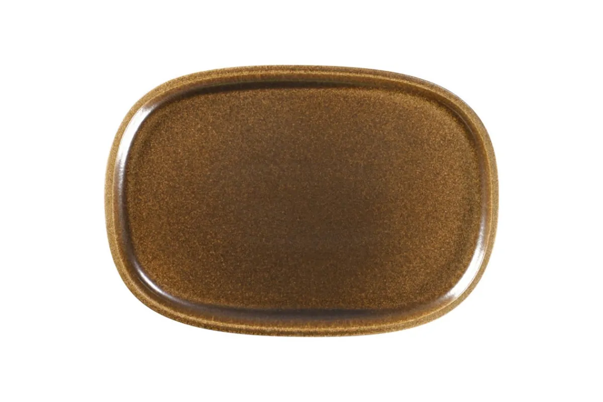 RAK Plat rectangulaire bronze porcelaine vitrifiée 33,2 cm stone Ease Best