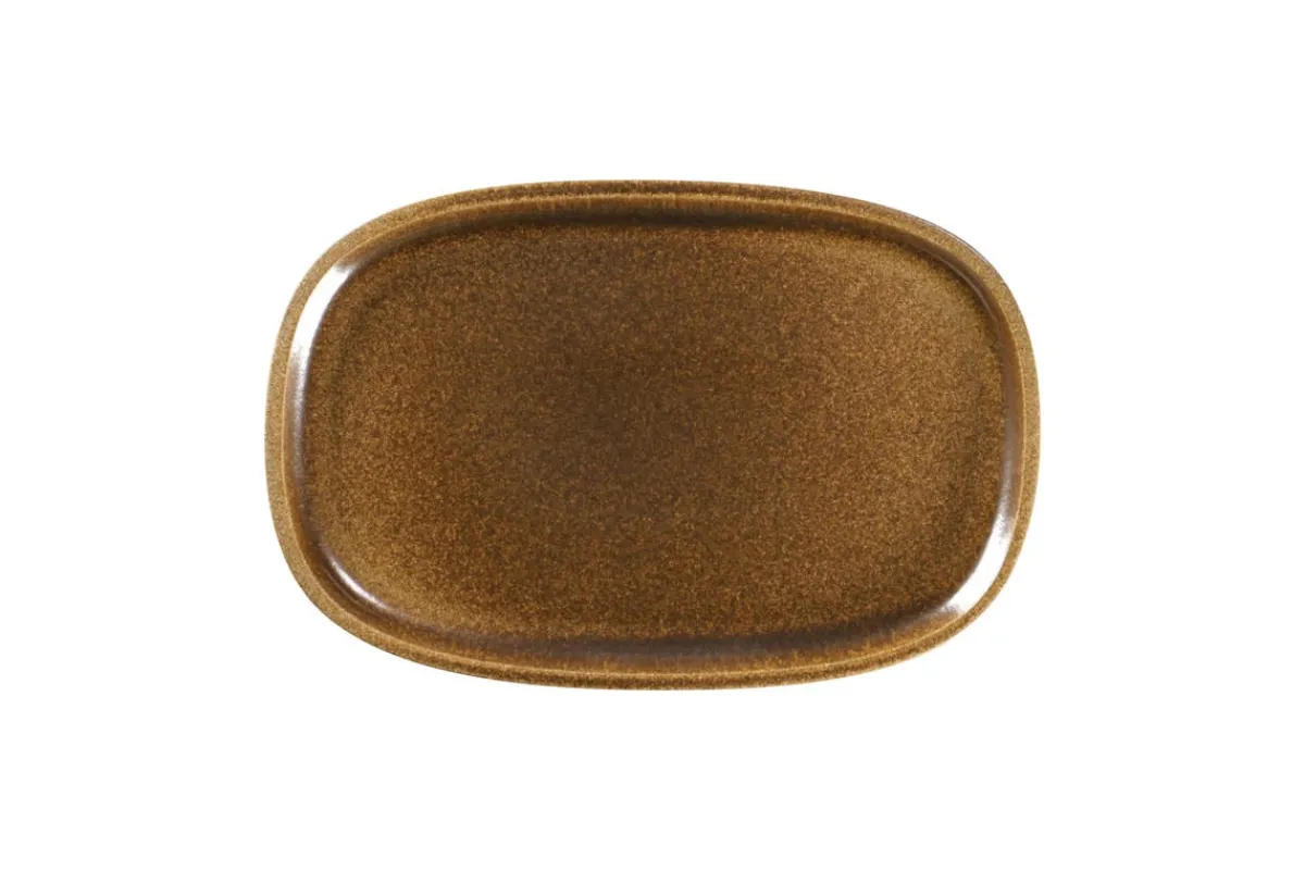RAK Plat rectangulaire bronze porcelaine vitrifiée 30,2 cm stone Ease Online