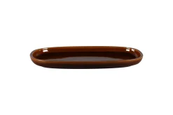 RAK Plat rectangulaire cuivre porcelaine vitrifiée 30,2 cm stone Ease Hot