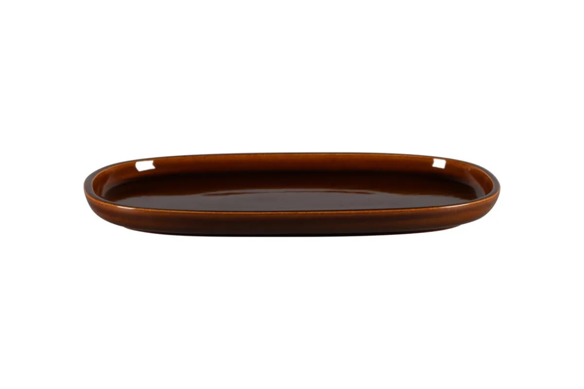 RAK Plat rectangulaire cuivre porcelaine vitrifiée 33,2 cm stone Ease New