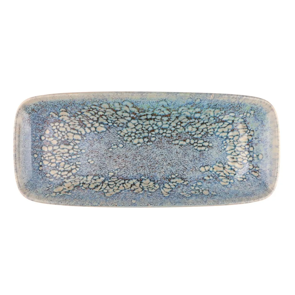 ACCOLADE Plat rectangulaire gris grès émaillé 28 cm Tropic Best