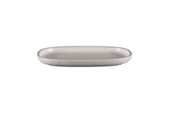 Plat rectangulaire gris porcelaine vitrifiée 26,1 cm stone Ease - RAK Sale