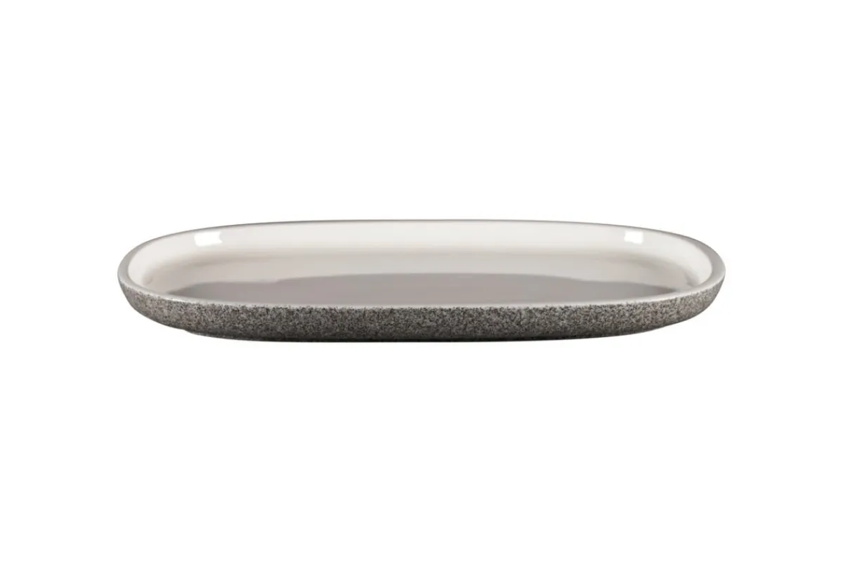 RAK Plat rectangulaire gris porcelaine vitrifiée 33,2 cm stone Ease Outlet