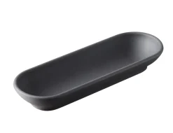 REVOL Plat rectangulaire noir porcelaine culinaire 15 cm Solid Discount