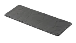 REVOL Plat rectangulaire noir porcelaine culinaire 30x11 cm Basalt