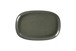 RAK Plat rectangulaire noir porcelaine vitrifiée 30,2 cm stone Ease New