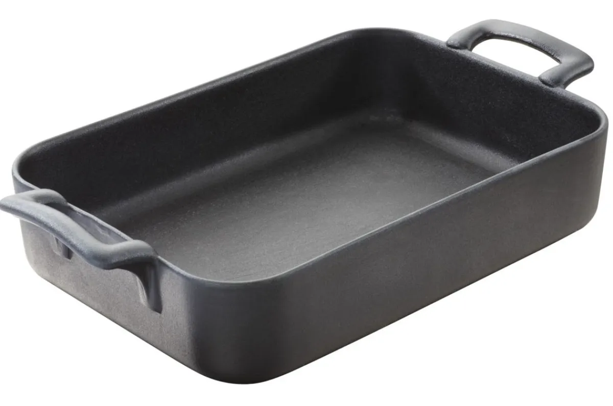 REVOL Plat rectangulaire noir porcelaine culinaire 30x21,5 cm Belle Cuisine Clearance