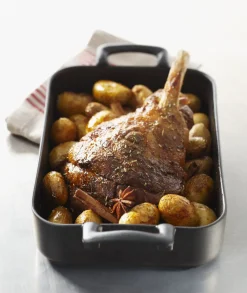 REVOL Plat rectangulaire noir porcelaine culinaire 26x18,5 cm Belle Cuisine Discount