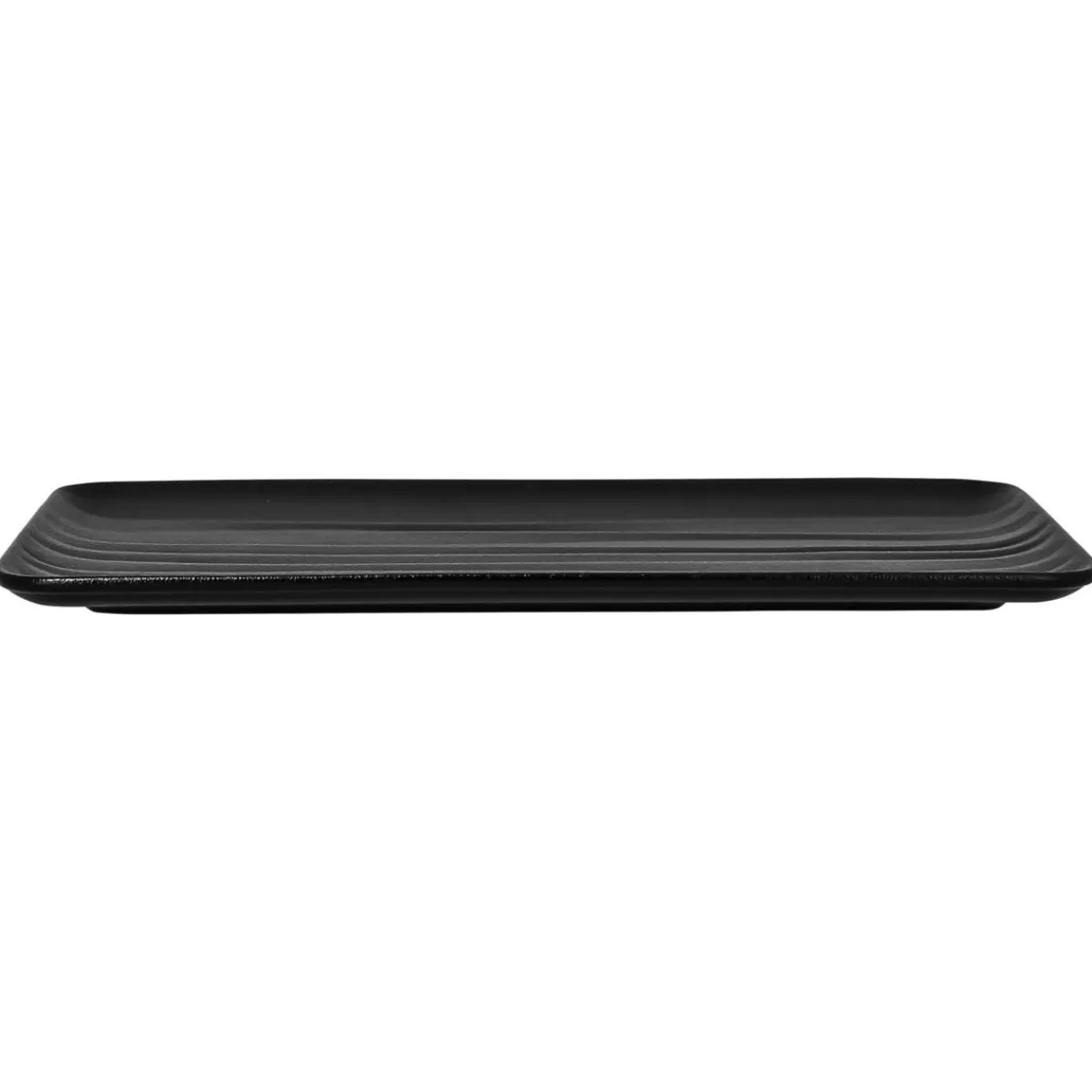 Plat rectangulaire noir porcelaine 32,5 cm Shared - RAK Best