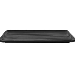 Plat rectangulaire noir porcelaine 32,5 cm Shared - RAK Hot