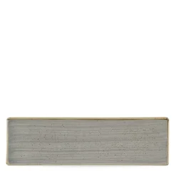 CHURCHILL Plat rectangulaire peppercorn porcelaine vitrifiée 30 cm Stonecast Grey New