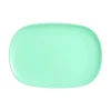 Plat rectangulaire turquoise verre opal 35 cm Diwali - LUMINARC Sale