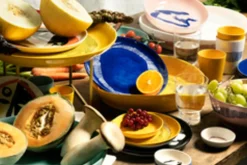 Plat rond blanc artichaut bleu grès émaillé Ø 11,5 cm Feast By Ottolenghi - SERAX Hot