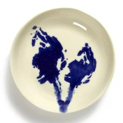 Plat rond blanc artichaut bleu grès émaillé Ø 11,5 cm Feast By Ottolenghi - SERAX Hot