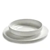 Plat rond blanc porcelaine bone china Ø 21 cm Nido - SERAX Sale