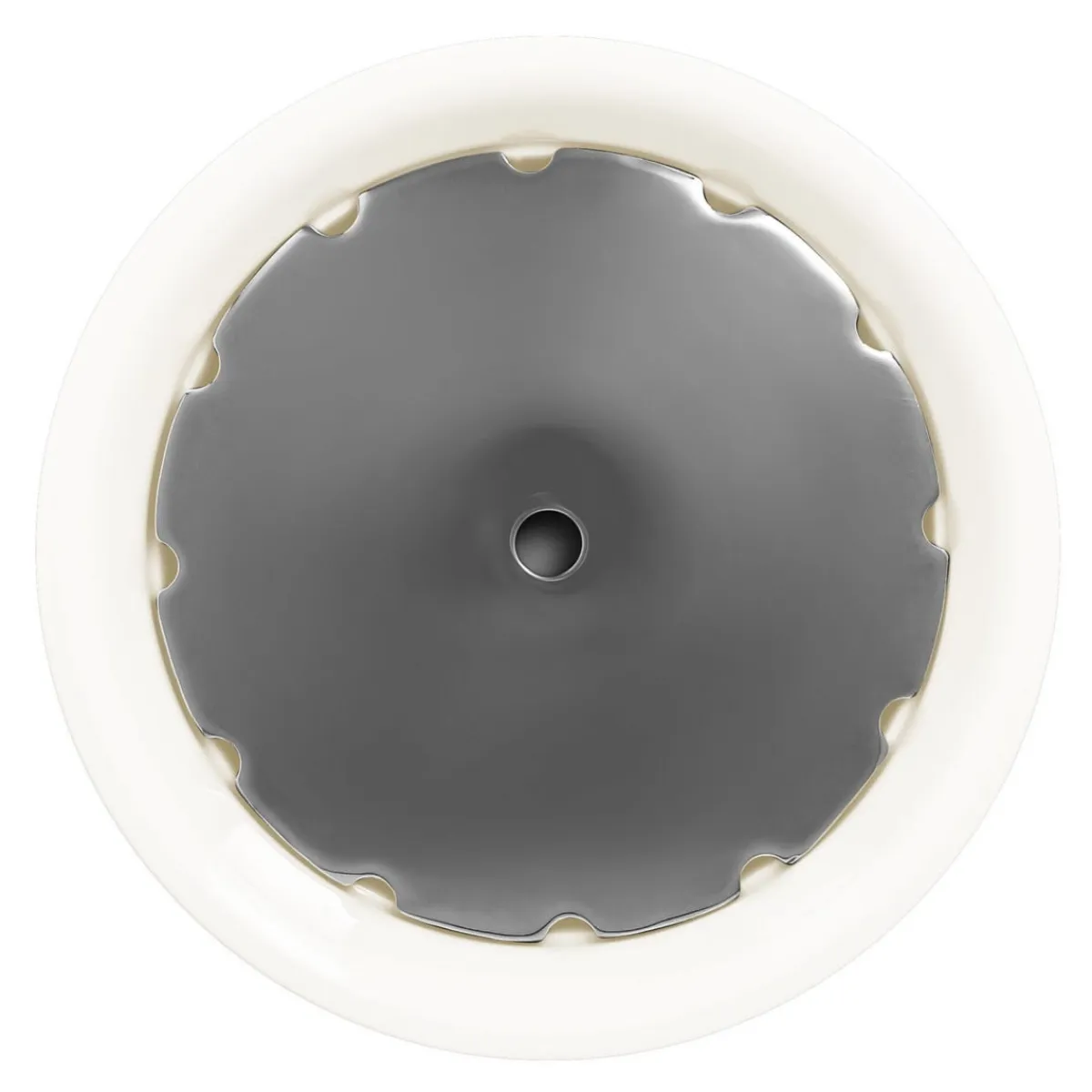Plat rond blanc porcelaine vitrifiée Ø 19,9 cm Amaze - RAK Hot