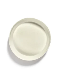 Plat rond blanc swirl - stripes rouge grès émaillé Ø 36 cm Feast By Ottolenghi - SERAX Online