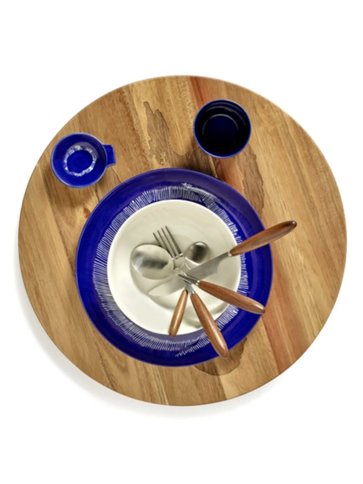 Plat rond delicious pink poivron bleu grès émaillé Ø 11,5 cm Feast By Ottolenghi - SERAX Clearance