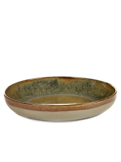 SERAX Plat rond gris grès émaillé Ø 32 cm Surface Clearance