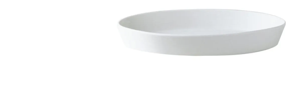 Plat sabot ovale blanc porcelaine 32x22,5 cm Bistronome - PRO.MUNDI Sale