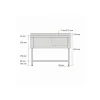 PROINOX Plonge 1 bac inox 100 cm x 85 cm Avec dosseret à droite Avec étagère