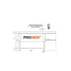 PROINOX Plonge 2 bacs avec espace lave-vaisselle inox 180 cm x 85 cm Avec dosseret à droite Avec étagère New