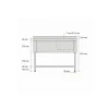 Plonge 2 bacs inox 200 cm x 85 cm Avec dosseret Avec étagère - PROINOX Hot