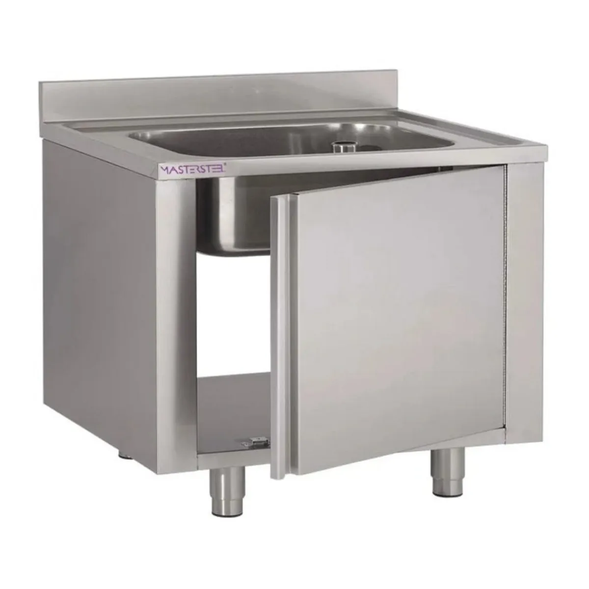 Plonge inox 60 cm x 85 cm Avec dosseret Sans étagère - PROINOX Best