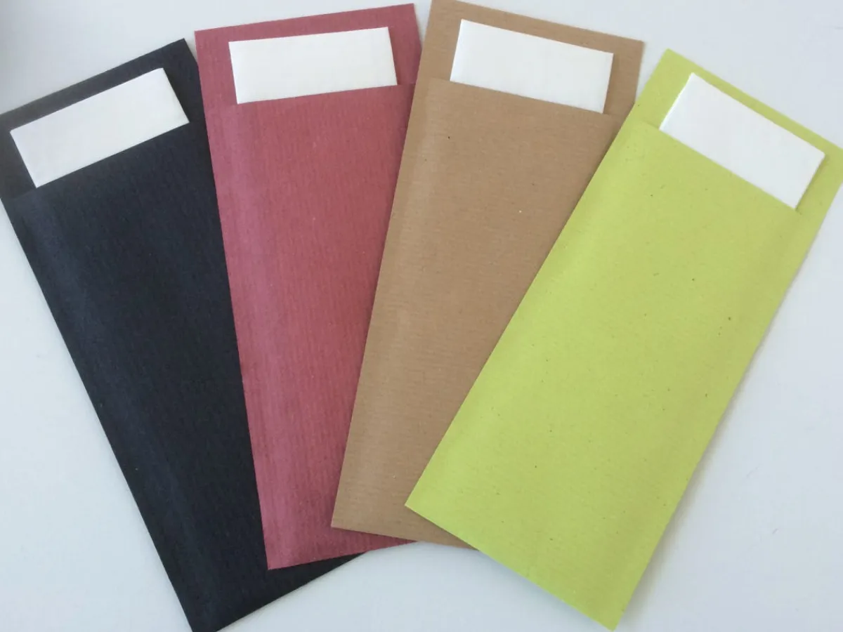 Aucune Pochette brun ouate de cellulose 8,5x20 cm Ecoline (100 pièces) Clearance