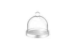 Poduim avec cloche résine Nacryl® blanc Ø 10 cm 11 cm Mealplak - REVOL New