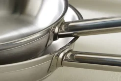Poêle inox Ø 28 cm 5,5 cm Qualiplus - PRO.COOKER Best