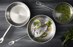 Poêle inox Ø 28 cm 5,5 cm Qualiplus - PRO.COOKER Best
