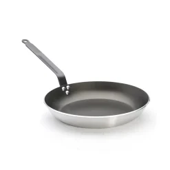 DE BUYER Poêle rond aluminium Revêtement anti-adhésif Ø 24 cm Choc Resto Induction Discount